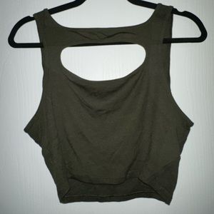 Lululemon LA Cut Out Front Crop Tank